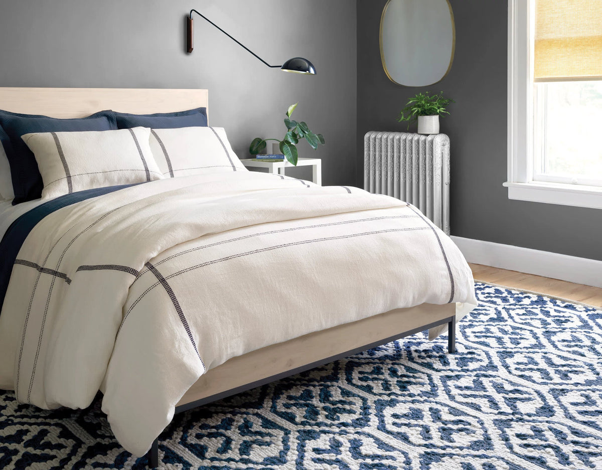 Magnolia Handwoven Jute Rug | Blue