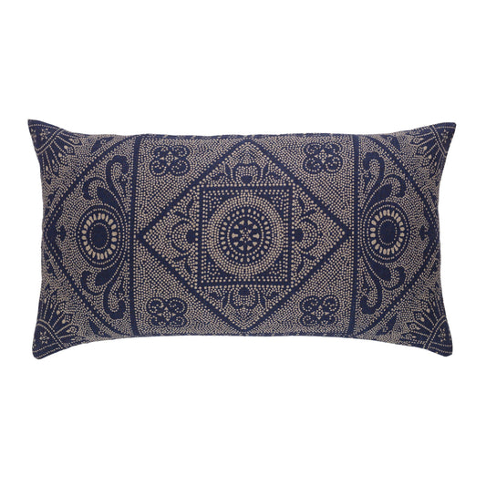 Manisa Linen Decorative Pillow Cover | Blue