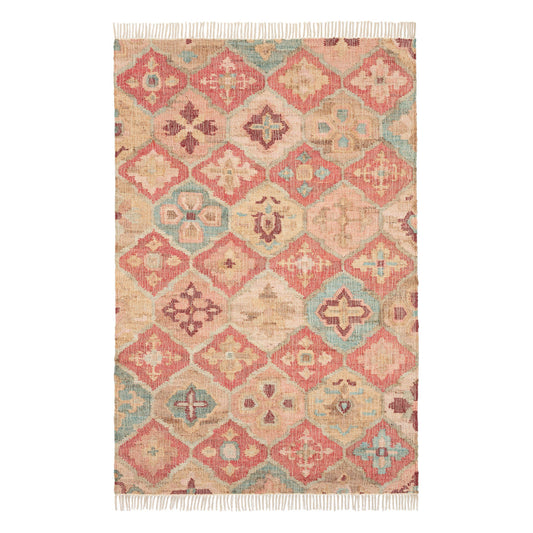 Pali Handwoven Jute Rug | Terracotta