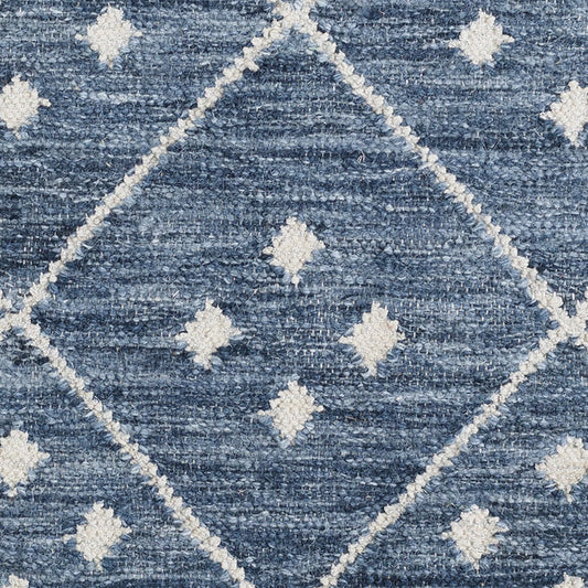 Kota Handwoven Wool Rug Swatch | Indigo