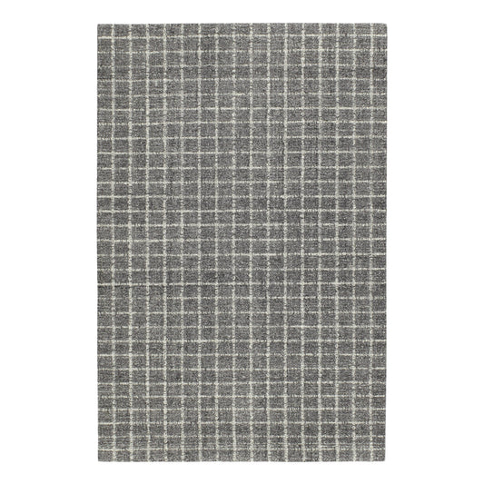 Conall Hand Micro Hooked Wool Rug | Grey