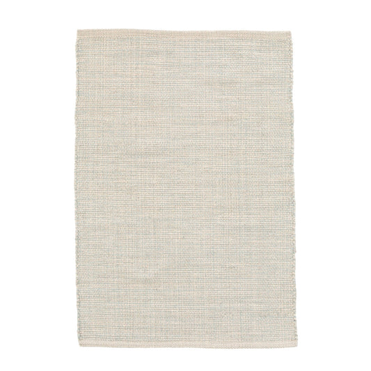 Marled Handwoven Cotton Rug | Light Blue