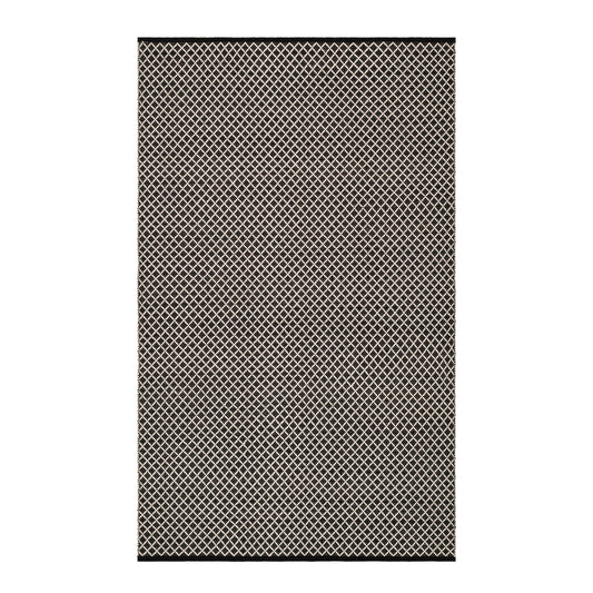 Trellis Handwoven Indoor/Outdoor Rug | Black