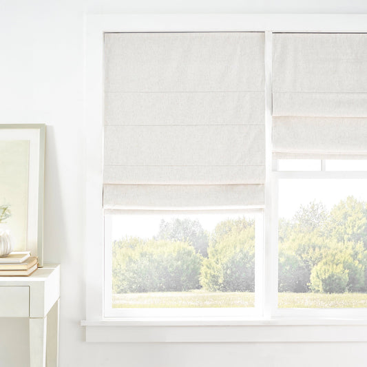 Textured Cordless Roman Shade | Natural