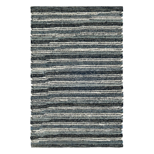 Francisco Handwoven Cotton Rug | Black