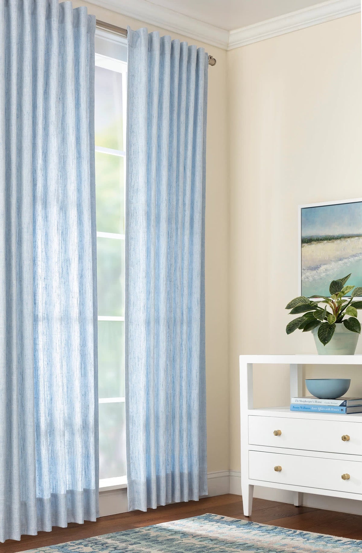Greylock Curtain Panel | Soft French Blue