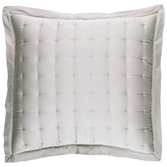 Silken Solid Puff Sham | Grey