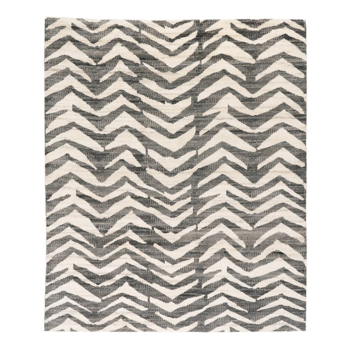 Farah Hand Knotted Wool Rug | Grey