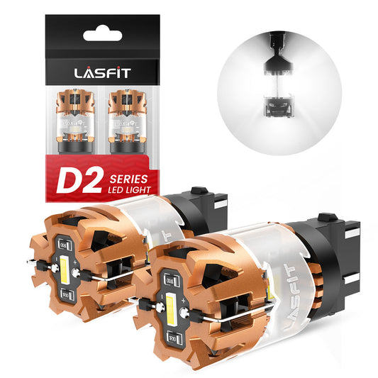 White 3157 CanBus-Ready Reverse Backup Light LED Bulbs | D2 Series