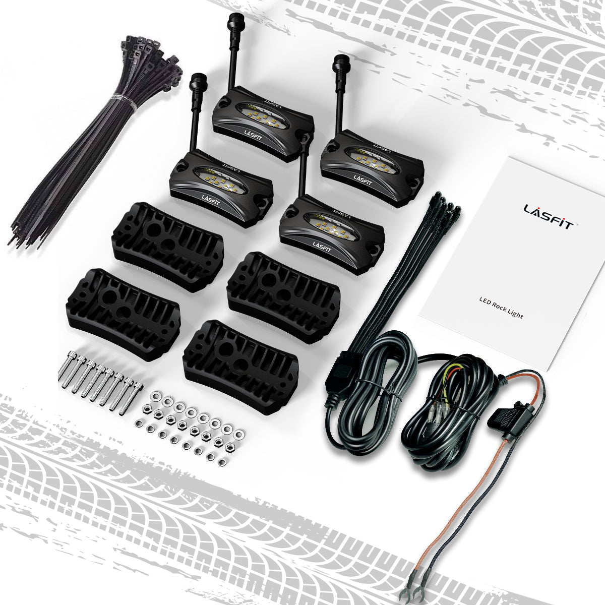 52" Light Bar Hood Mount Kit For 2018-2026 Jeep Wrangler JL Gladiator JT | LASFIT