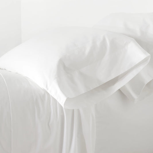 Essential Percale Sheet Set | White
