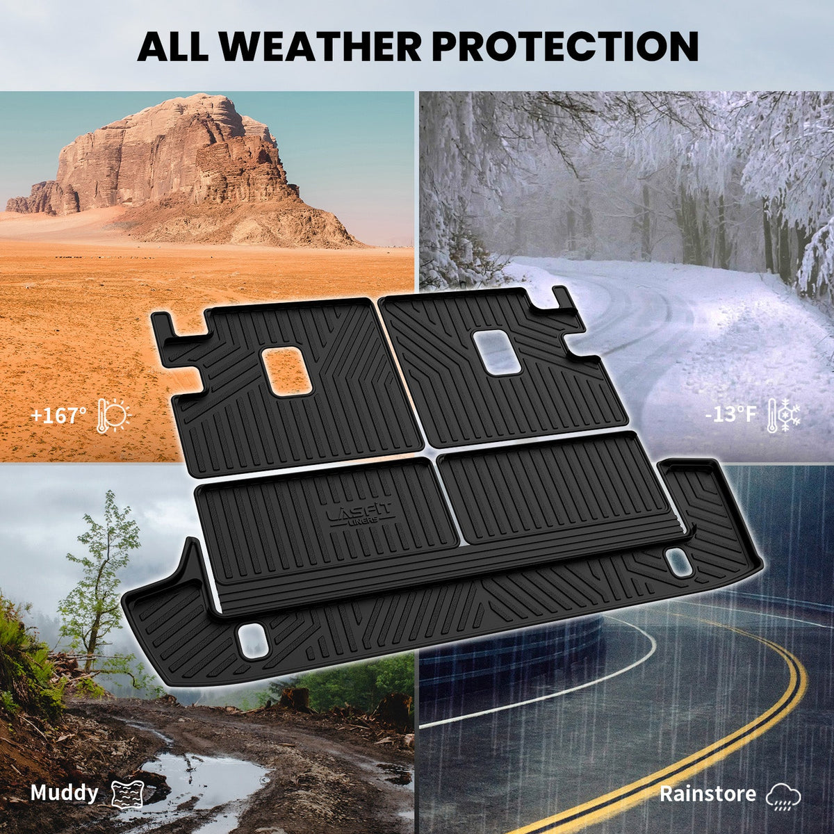 Fit for 2013-2024 Toyota 4Runner Floor Mats or Seatback & Cargo Mats