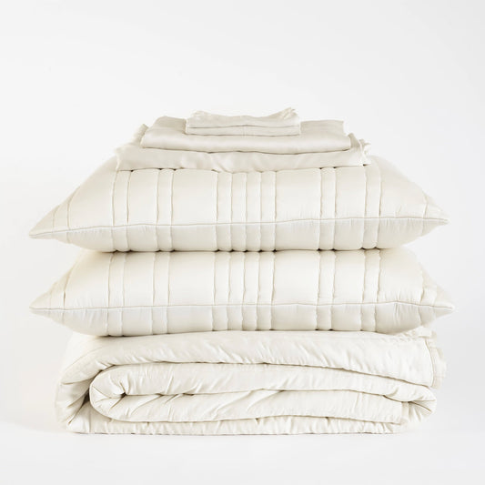 Blissful Bamboo Pearl Core Bedding Bundle | None
