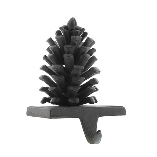 Pinecone Stocking Holder | Brown