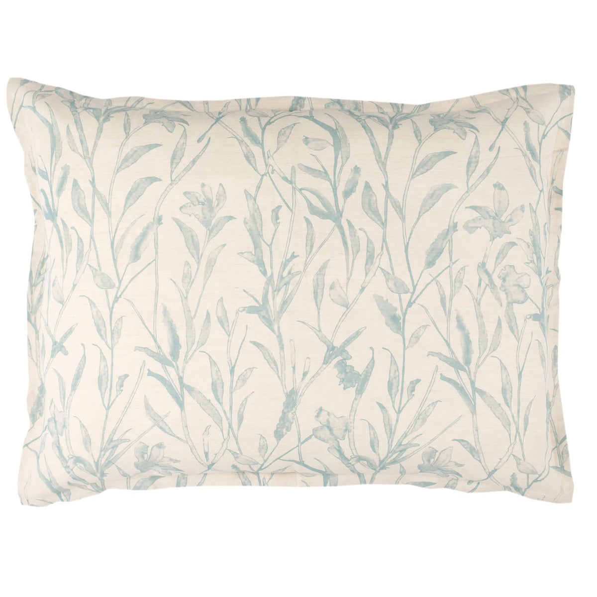Margot Linen Sham | Pewter Blue