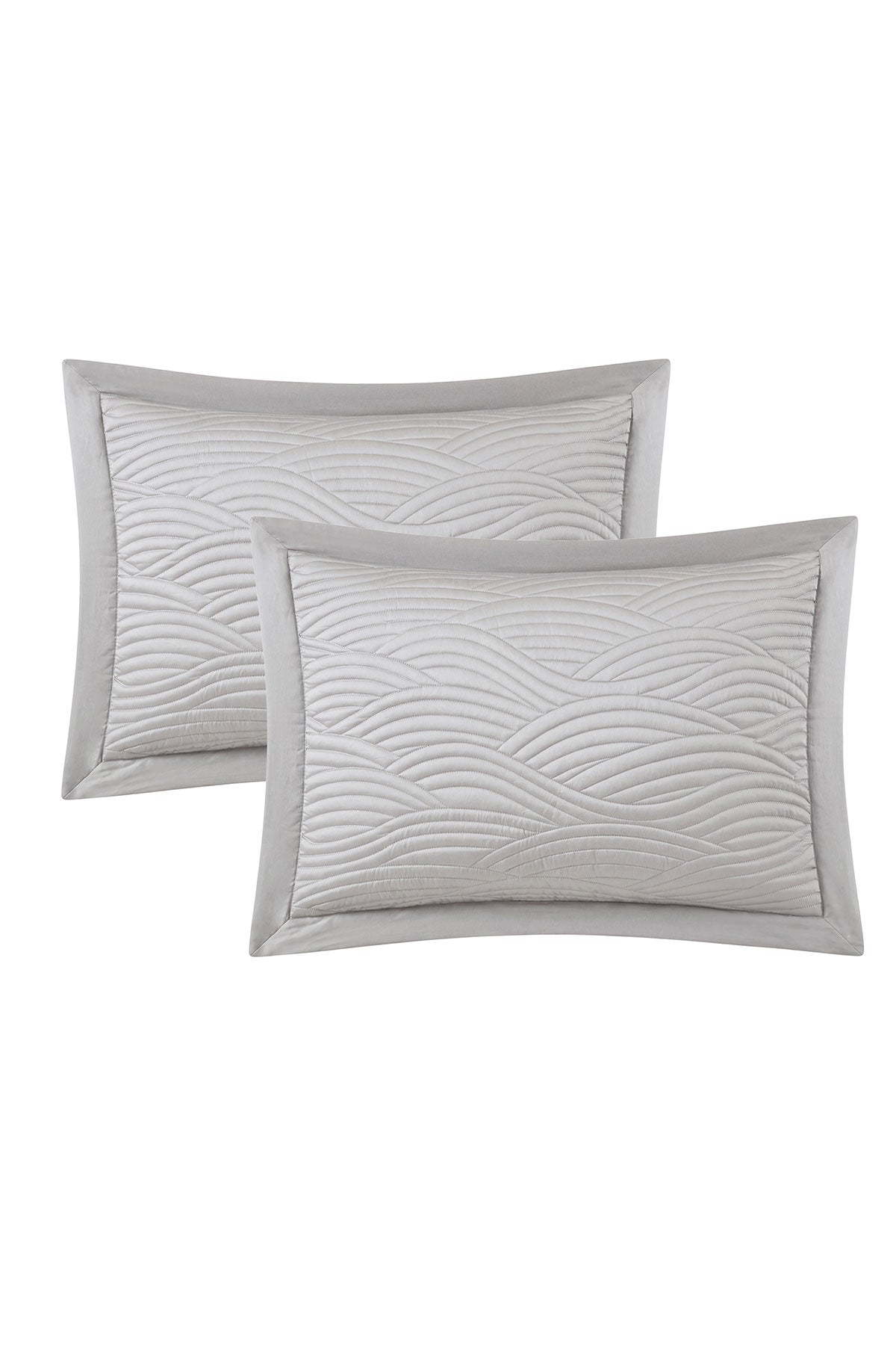 Wave Embroidered 3 Piece Quilt Mini Set