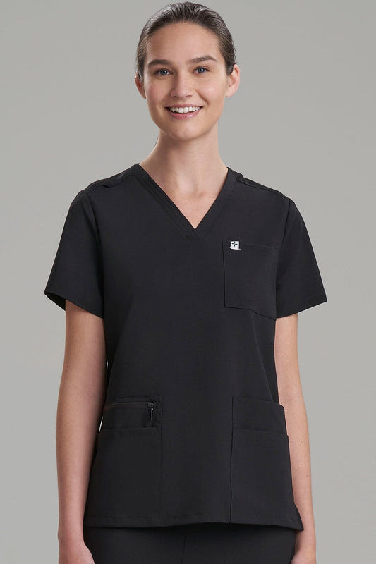 Women's 6-Pocket V-Neck Scrub Top