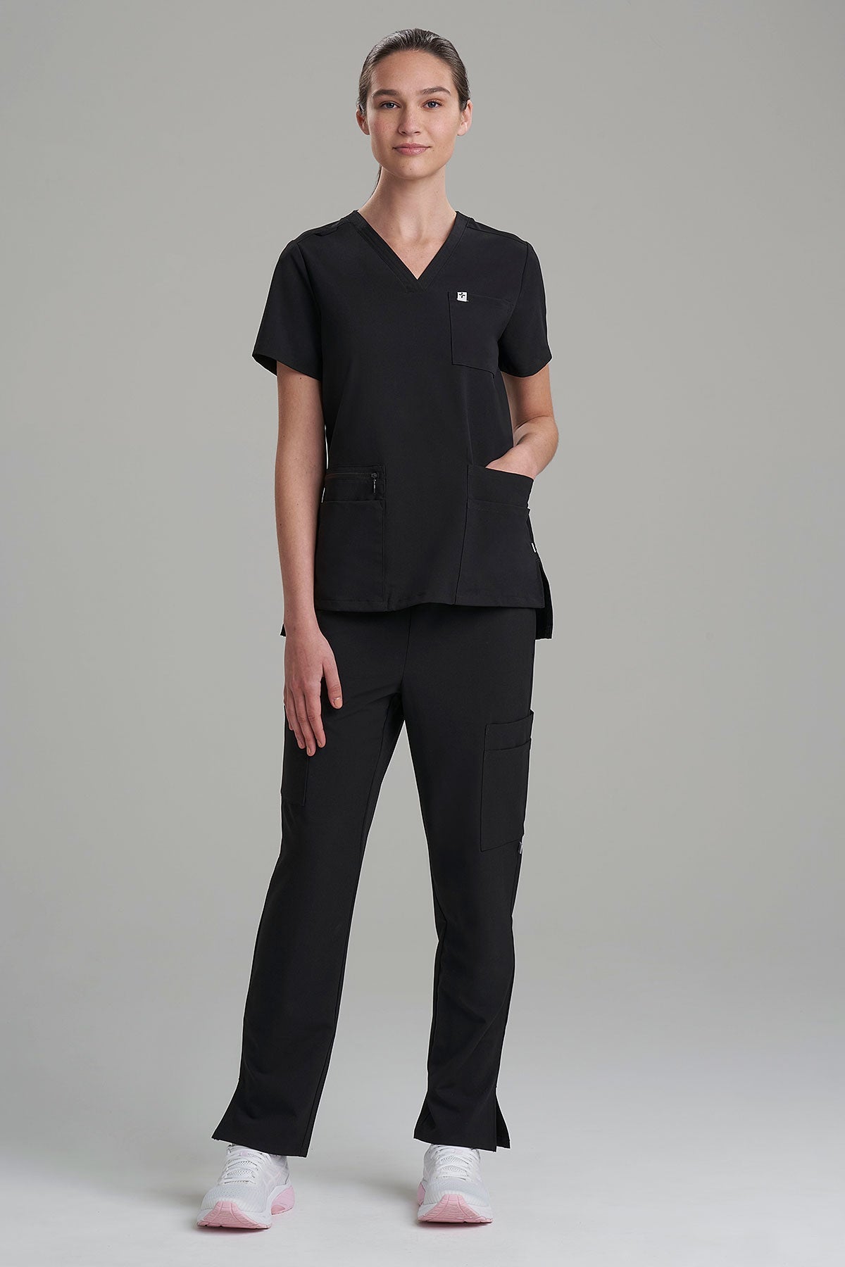 Women's 6-Pocket V-Neck Scrub Top