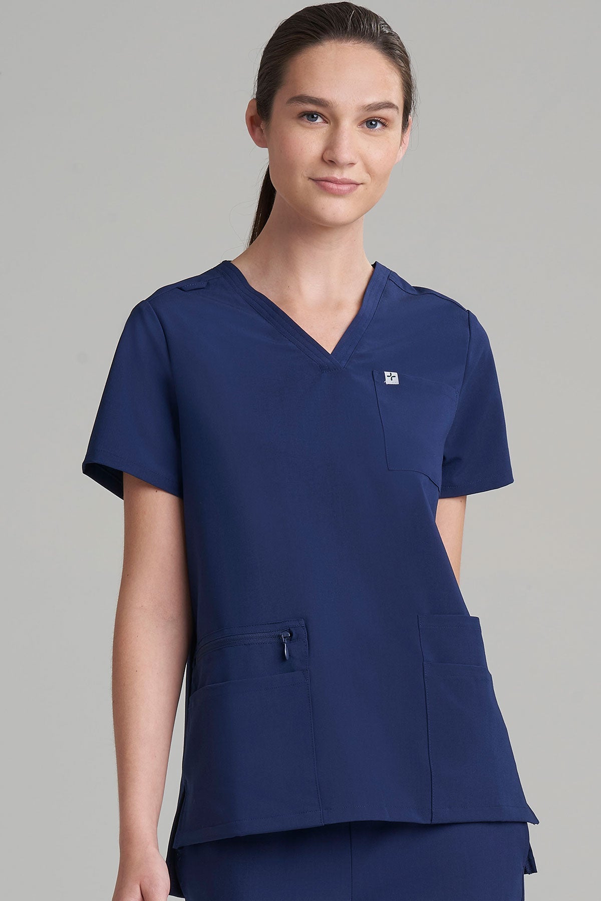 Women's 6-Pocket V-Neck Scrub Top