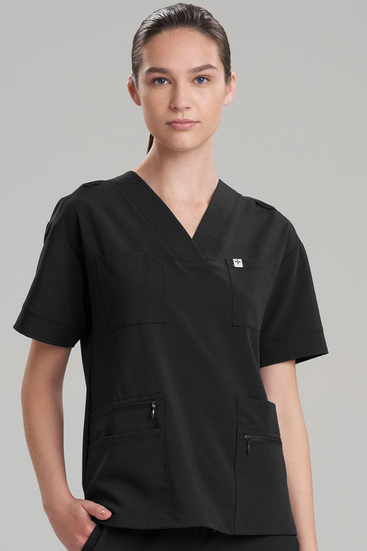 Women's 8-Pocket V-Neck Scrub Top