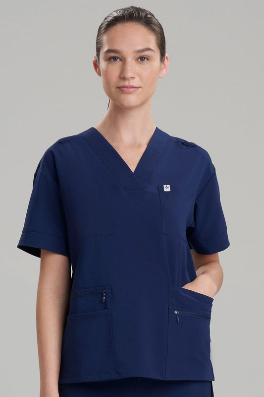 Women's 8-Pocket V-Neck Scrub Top