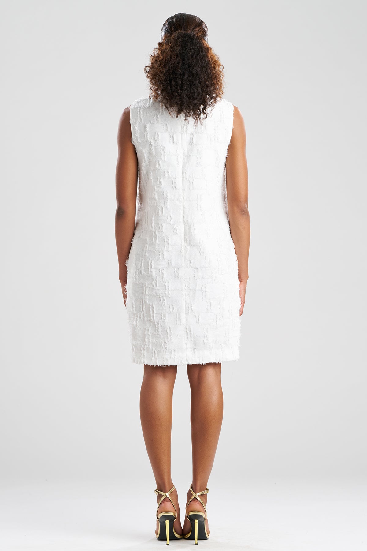 Woven Fil Coupe Jacquard Shift Dress