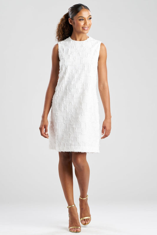 Woven Fil Coupe Jacquard Shift Dress