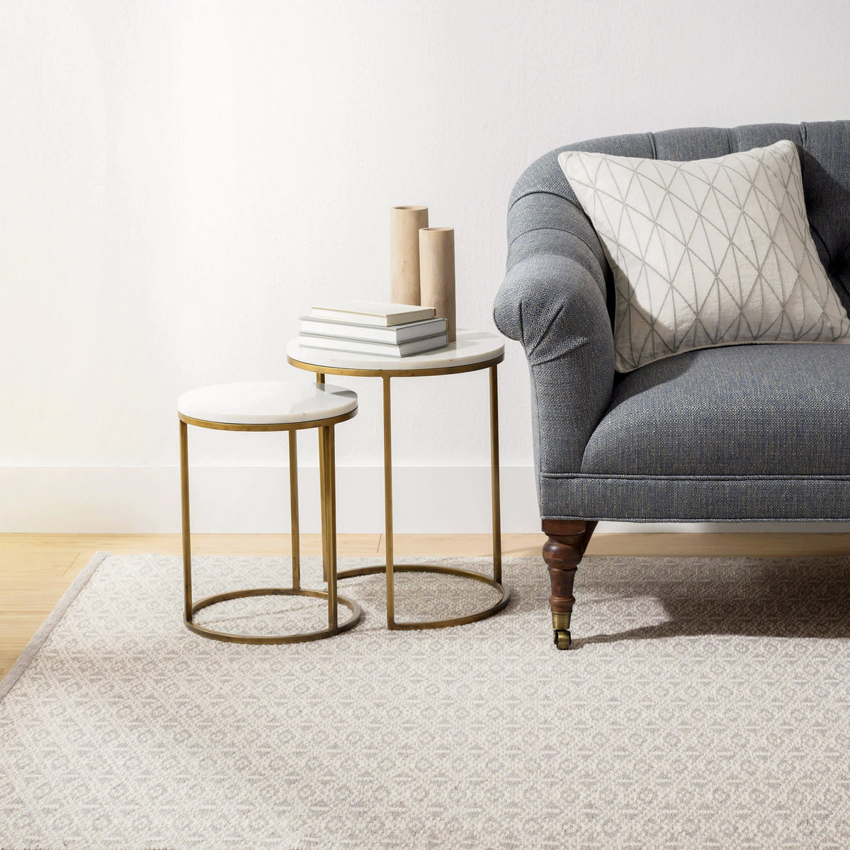 Bare Handwoven Cotton Rug | Grey